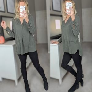 STEVIE HENDER: Muted Green Tunic